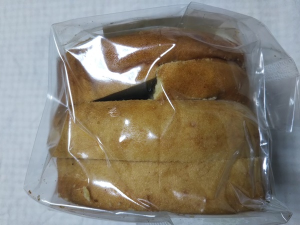 下町バームクーヘンの訳あり 割れの状態